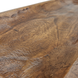 Holztablett Holzbrett Dekoschale Holzschale braun 48x22 cm Kerzentablett Dekobrett XXL