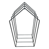 Kaminholzregal Kaminregal Holzregal schwarz Haus Massiv Metall schwarz 79x39x30 - Kaminholzregal