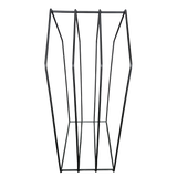 Kaminholzregal Kaminregal Holzregal schwarz Haus Massiv Metall schwarz 79x39x30 - Kaminholzregal