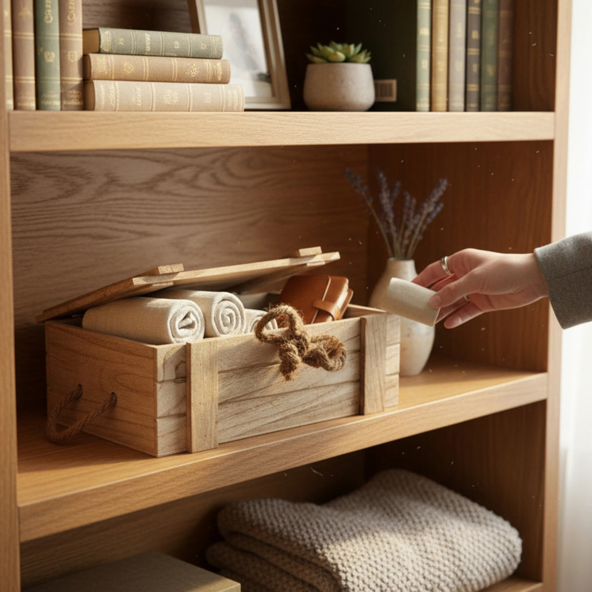 Holzkiste mit Deckel Kiste Schatzkiste Schatztruhe braun mit Deckel