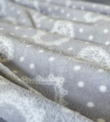 Kuscheldecke Decke Tagesdecke Herzen 150x200 cm Creme Grau Beige Rot Wohndecke