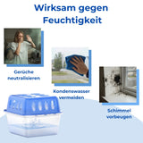 Luftentfeuchter 4x + 8x 400g Nachfüllpacks Raumentfeuchter für Bad Keller uvm. Bis 60m²