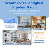 Luftentfeuchter 4x + 8x 400g Nachfüllpacks Raumentfeuchter für Bad Keller uvm. Bis 60m²