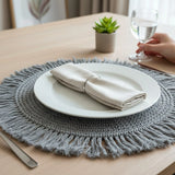 Platzset grau Miamonda online kaufen Makramee