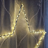 Weihnachtsstern Weihnachtsbeleuchtung XXL 50 cm 150 LED Stern Timer Batterie