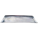 Tablett silber Metall Hammerschlag Deko modern Metalltablett 45x15 cm B-WARE