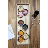 Tablett Holz 3er Set Dekotablett 30-60 cm Holztablett Serviertablett Basteln