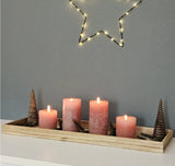 Tablett Holz 3er Set Dekotablett 30-60 cm Holztablett Serviertablett Basteln