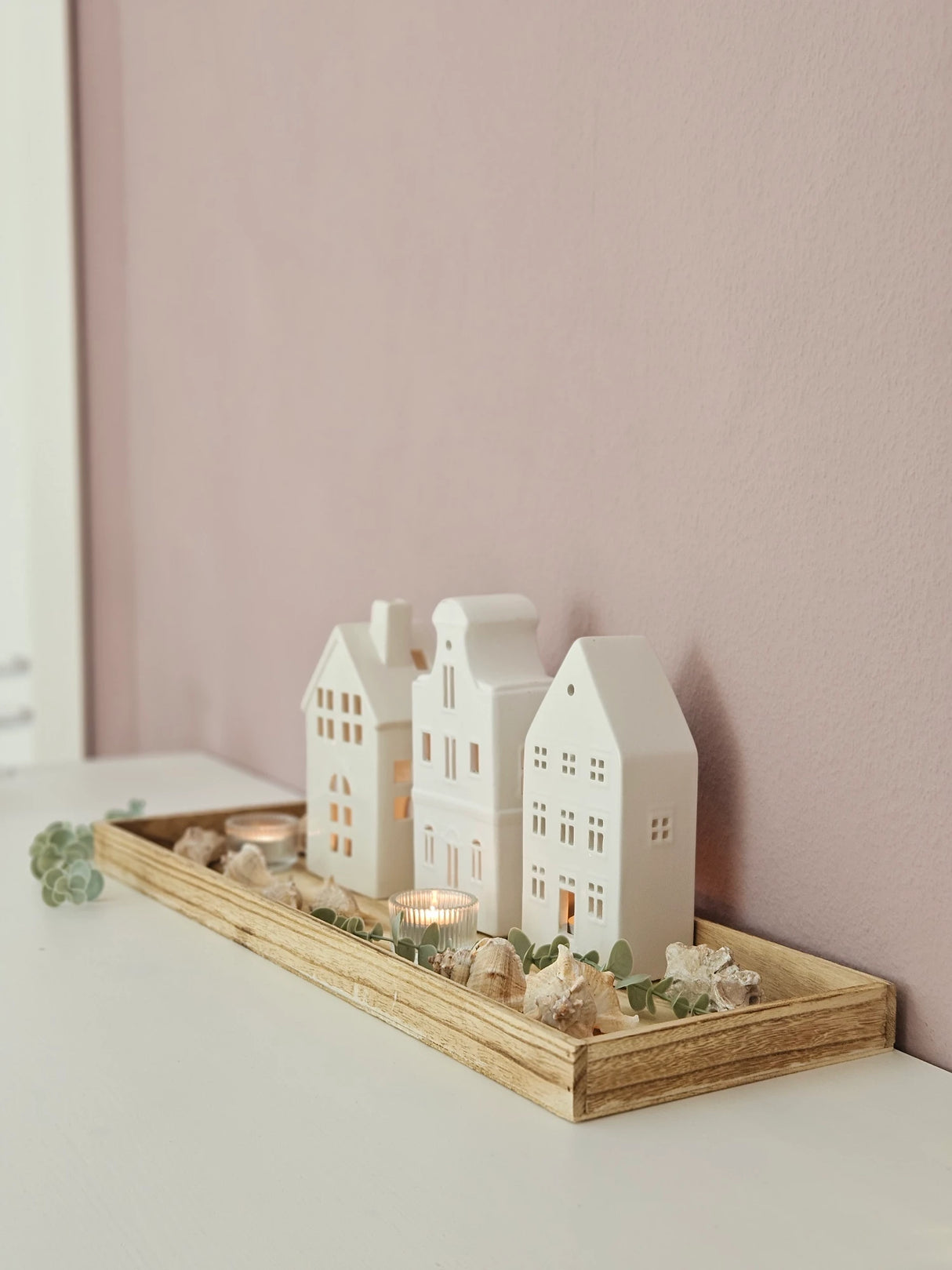 Tablett Holz 3er Set Dekotablett 30-60 cm Holztablett Serviertablett Basteln