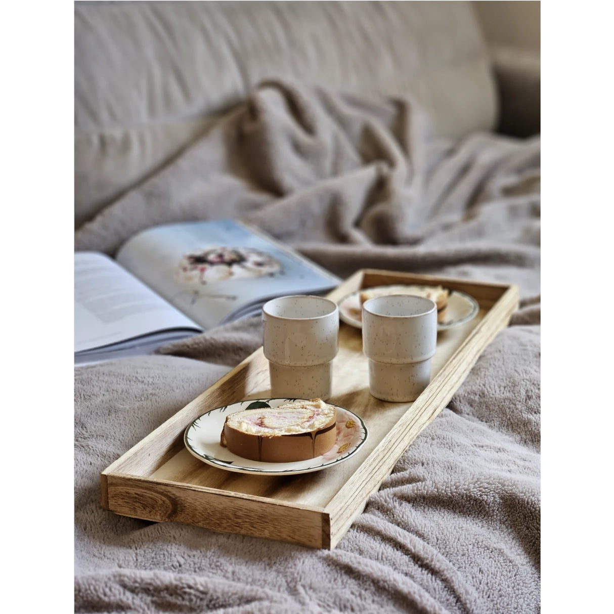 Tablett Holz 3er Set Dekotablett 30-60 cm Holztablett Serviertablett Basteln