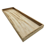 Tablett Holz 3er Set Dekotablett 30-60 cm Holztablett Serviertablett Basteln