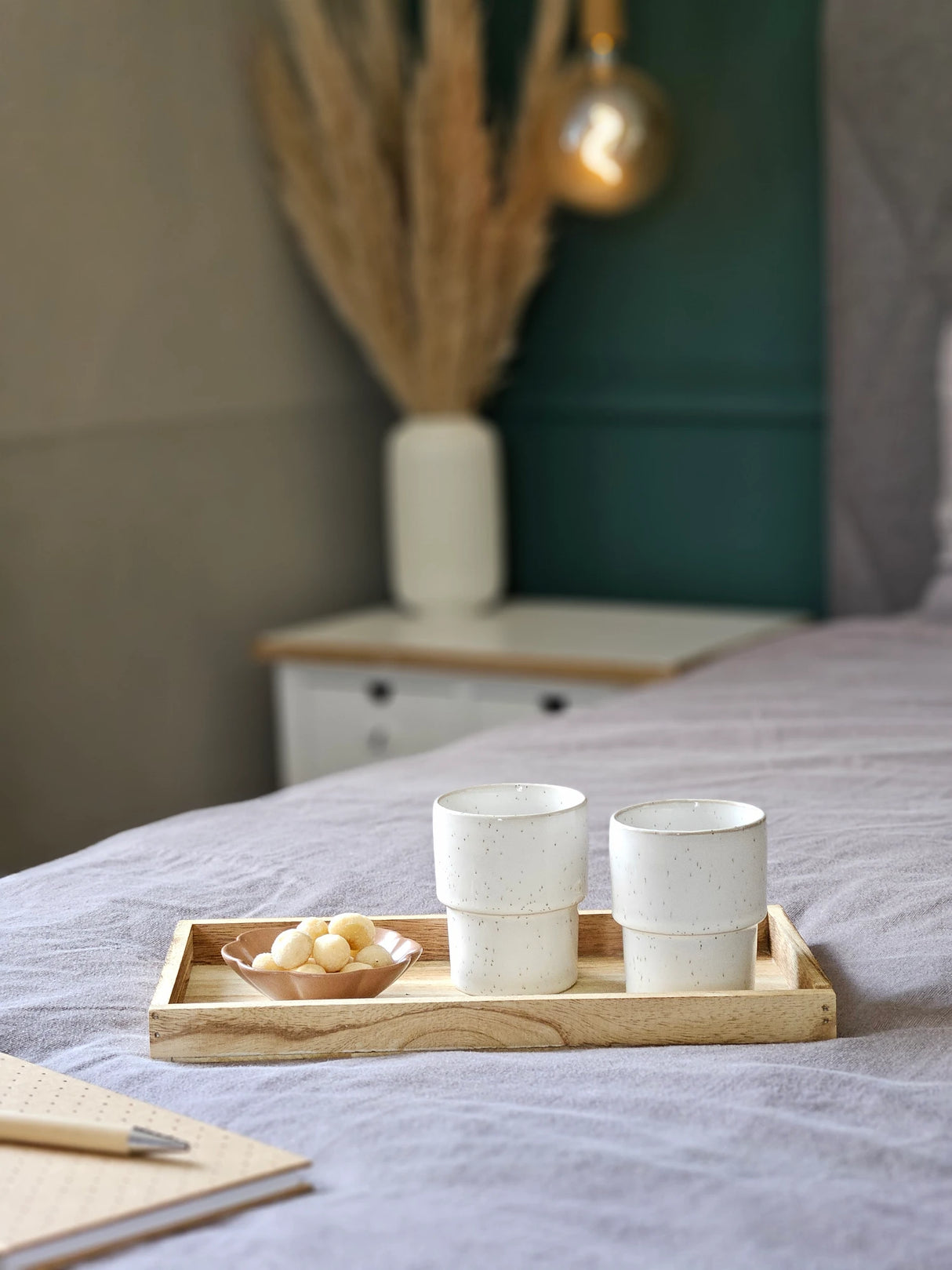 Tablett Holz 3er Set Dekotablett 30-60 cm Holztablett Serviertablett Basteln