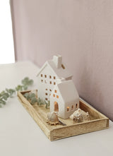 Tablett Holz 3er Set Dekotablett 30-60 cm Holztablett Serviertablett Basteln