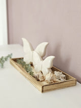 Tablett Holz 3er Set Dekotablett 30-60 cm Holztablett Serviertablett Basteln