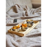 Tablett Holz 3er Set Dekotablett 30-60 cm Holztablett Serviertablett Basteln