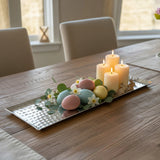 Dekotablett Hammerschlag Kerzentablett