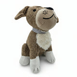 Dekorativer Türstopper für Zuhause und Büro Boden-Türstopper Stofftier karierter Hund