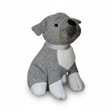 Dekorativer Türstopper für Zuhause und Büro Boden-Türstopper Stofftier karierter Hund