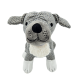 Dekorativer Türstopper für Zuhause und Büro Boden-Türstopper Stofftier karierter Hund