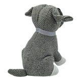 Dekorativer Türstopper für Zuhause und Büro Boden-Türstopper Stofftier karierter Hund