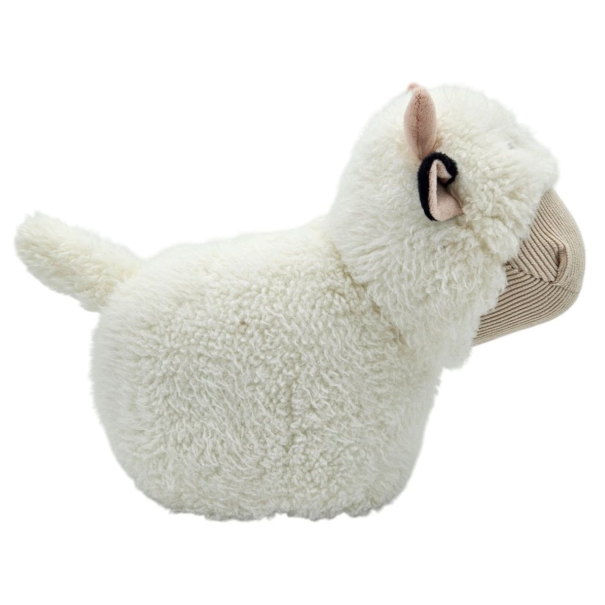 Türstopper Türsack Schaf Kuh Hund Türpuffer für Boden Stoff und Sand weiß beige