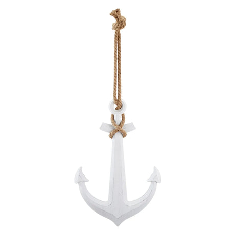 Anker Dekoanker Dekoration Maritim weiß Seil Tau 60x40 XXL hängen Hochzeit Wandhaken - Anker