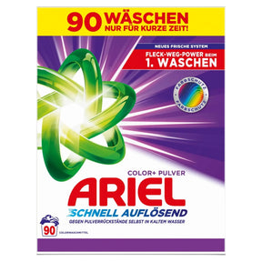 Ariel Color Waschmittel Waschpulver 90 WL schnell auflösend bunte Wäsche 4950g - Waschmittel