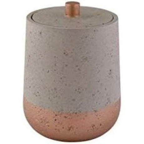 Aufbewahrungsdose Beton grau kupfer Badezimmer - Aufbewahrungsbox