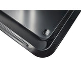 Backblech ausziehbar antihaftbeschichtet Carbonstahl Metall 33x33- 52 cm Schwarz - Backblech