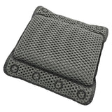 Badewannenkissen grau weiß blau Badekissen mit Saugnäpfen Spa Wannenkissen Kopfkissen - Badewannenkissen