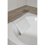 Badewannenkissen grau weiß blau Badekissen mit Saugnäpfen Spa Wannenkissen Kopfkissen - Badewannenkissen