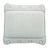 Badewannenkissen grau weiß blau Badekissen mit Saugnäpfen Spa Wannenkissen Kopfkissen - Badewannenkissen