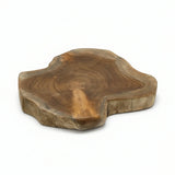 Baumscheibe Teak Scheibe Holzscheibe Untersetzer Holz Massiv 16-20 cm Rustikal Tablett - Baumscheibe
