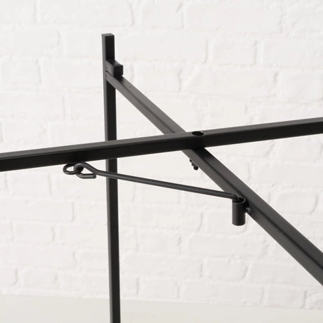 Beistelltisch Dekotisch Tabletttisch rund schwarz Metalltisch 45x40 cm - Beistelltisch