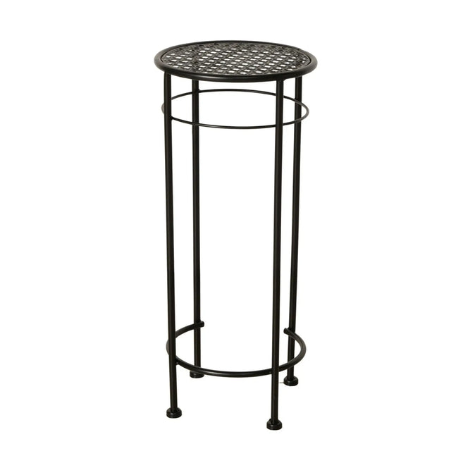 Beistelltisch MANHATTEN Metalltisch Tisch rund 50-70 cm Höhe Schwarz - Klein 50x22 cm - Beistelltisch