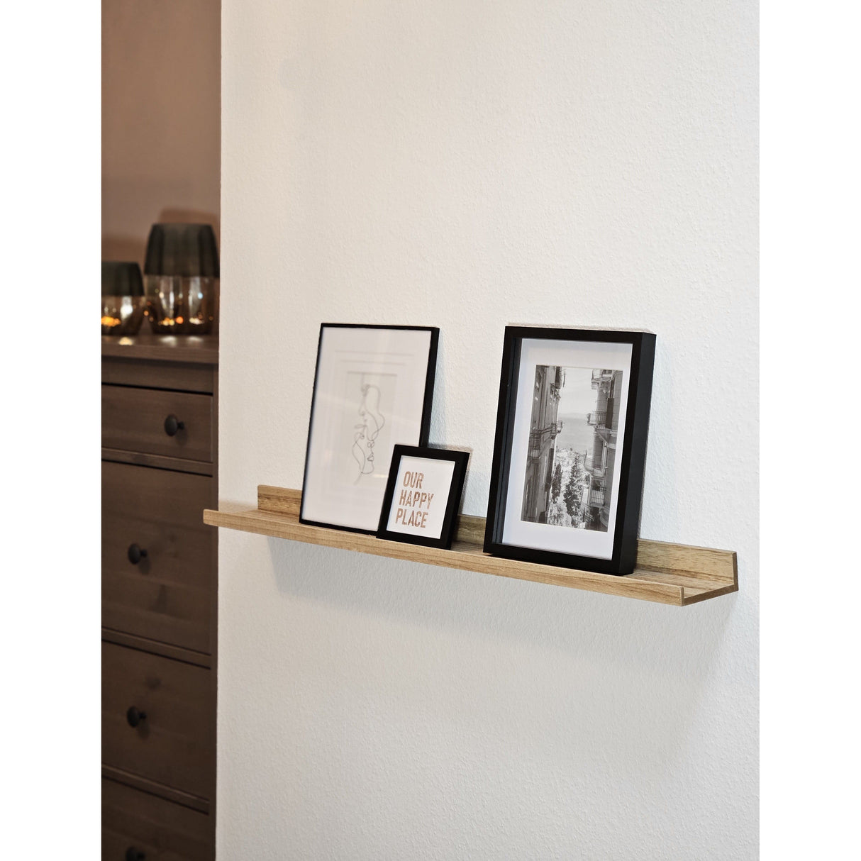Fotoleiste Bilderleiste Schweberegal Holzregal Wandregal Bücherregal Wandboard