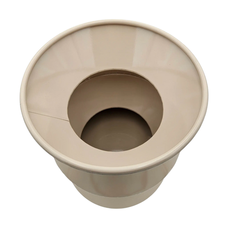 Couchtisch Beistelltisch beige 37x30 Retro Metalltisch rund kleiner Tisch B-Ware - Beistelltisch