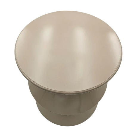 Couchtisch Beistelltisch beige 37x30 Retro Metalltisch rund kleiner Tisch B-Ware - Beistelltisch