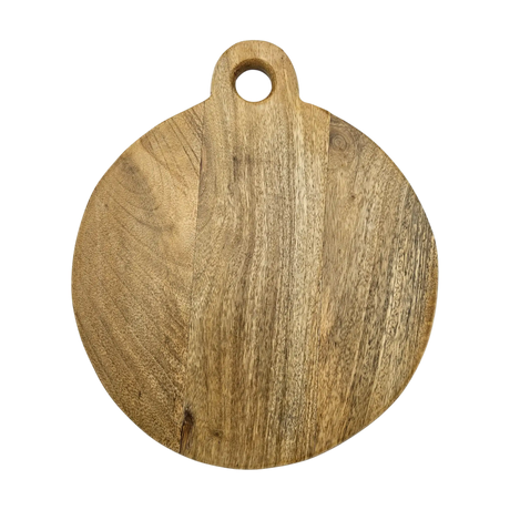 Deko Holzbrett Mango Unterlage rund Aufhängung 24 o 33 cm Tablett Kerzentablett - Dekobrett
