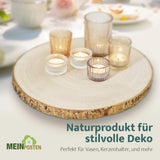 Dekobrett Baumscheibe Holz Holzbrett Brett Tablett Tischdeko Holzscheibe 38-44 - Baumscheibe