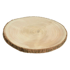 Dekobrett Baumscheibe Holz Holzbrett Brett Tablett Tischdeko Holzscheibe Ø 25 cm - Baumscheibe