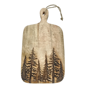 Dekobrett Mangoholz Serviertablett Tablett Wald Baum Kerzentablett 38x21 cm Mangotablett - Dekotablett