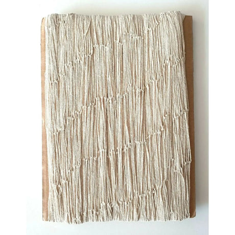 Dekonetz Fischernetz maritim weiß natur Baumwolle Deko Netz 200x400 cm - Deko Fischernetz