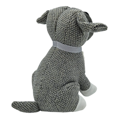 Dekorativer Türstopper für Zuhause und Büro Boden-Türstopper Stofftier karierter Hund - Türstopper