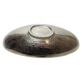 Dekoschale Metall silber Schale Metallschale oval Deko Tischdeko Länge 34 cm - Dekoschale