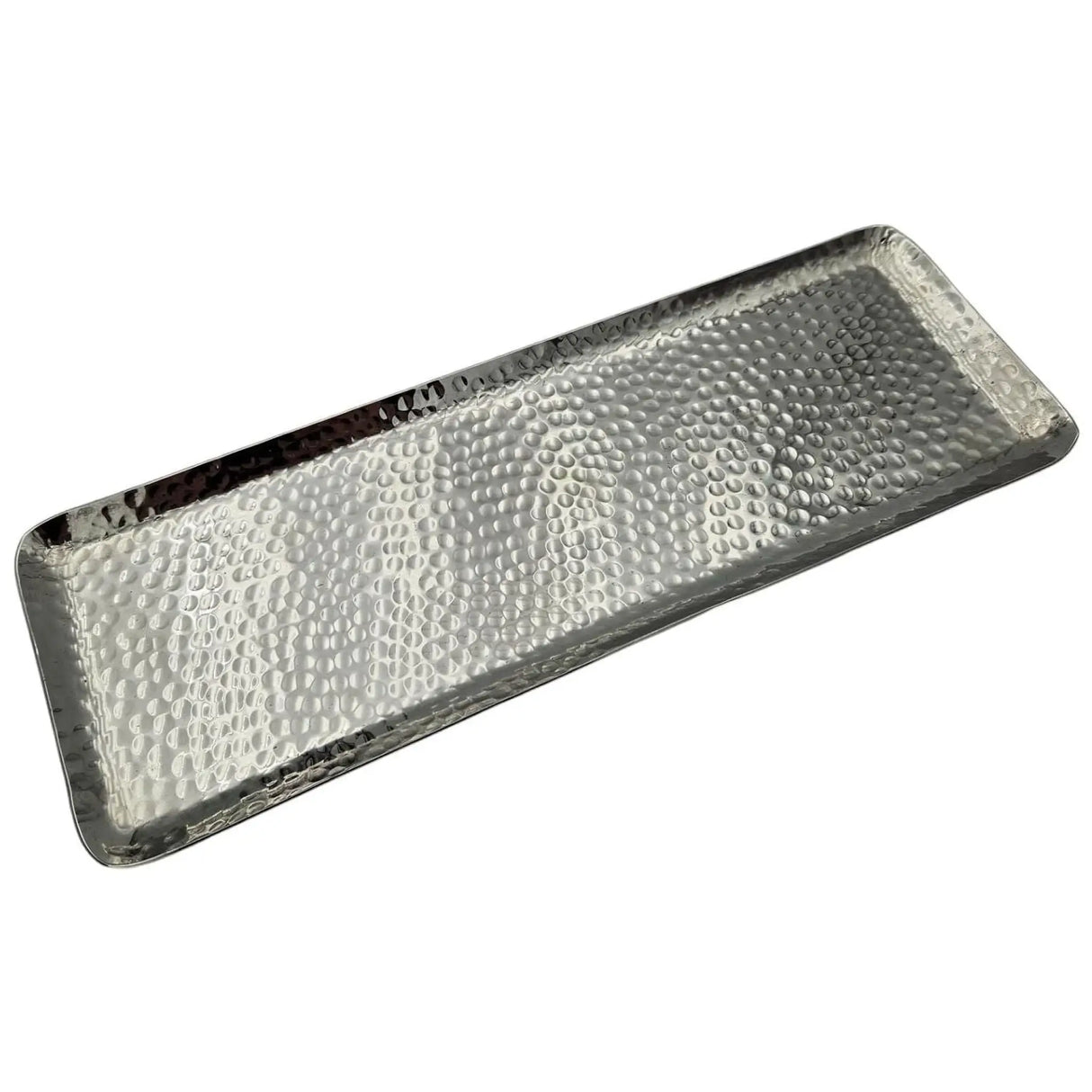 Dekotablett Dekoschale Metall silber Deko Tischdeko Schale Tablett 45 cm B-WARE - Dekotablett