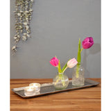 Dekotablett Dekoschale Metall silber Deko Tischdeko Schale Tablett 45 cm B-WARE - Dekotablett