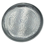 Dekoteller Dekoschale silber Metallschale Hammerschlag Unikat Kerzentablett Kerzenschale - Dekoschale