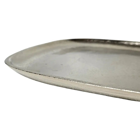 Dekoteller Metall silber Dekoschale Metallteller Deko Schale Teller 25 x 22 cm - Dekoteller