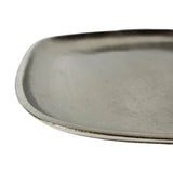 Dekoteller Metall silber Dekoschale Metallteller Deko Schale Teller 25 x 22 cm - Dekoteller